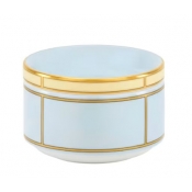 Ginori Diva Celeste Sugar Bowl w/ Cover - 8.6 oz.